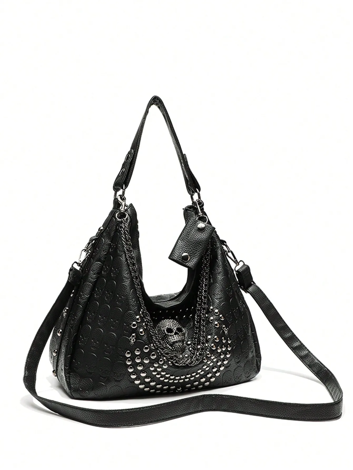 2024 Skull Design Shoulder Bag: Simple, Versatile, and Transformable