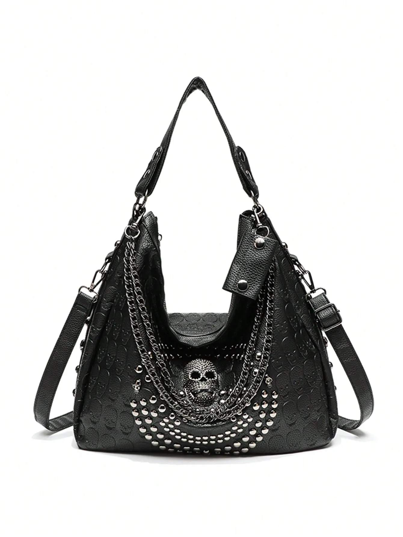 2024 Skull Design Shoulder Bag: Simple, Versatile, and Transformable