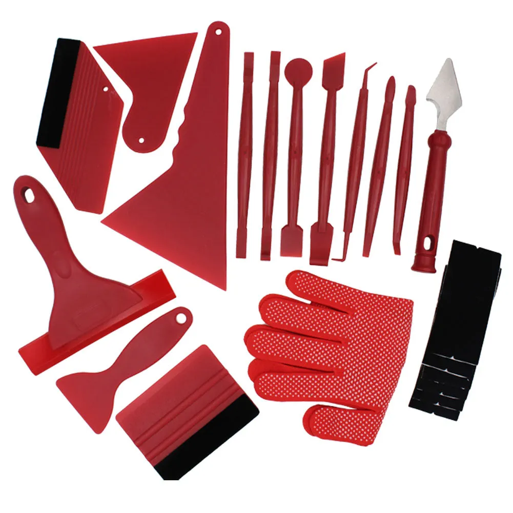 21 Sets Of Car Filming Tools, Color-Changing Film, And Beautiful Seam Scraper, Advertising Film Remover, Scraper Tool