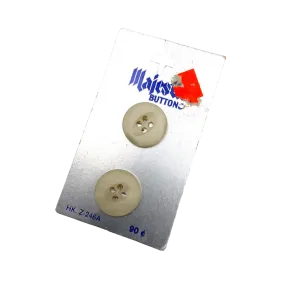 3/4" Majestic | Plastic Buttons | Set of 2