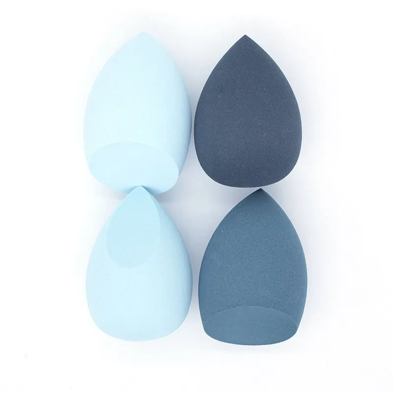 4Pc/Bag Makeup Sponge Powder Puff Dry and Wet Combined Beauty Cosmetic Ball Foundation Powder Puff Bevel Cut Make Up Sponge Tool