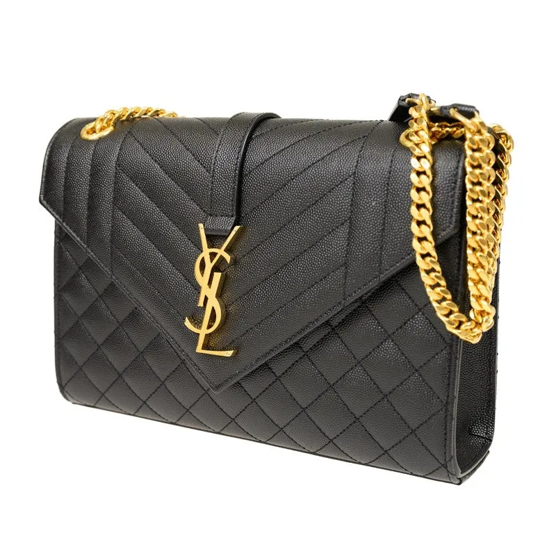 600185 BOW91 1000 BLACK YES SAINT LAURENT WOMEN BAG