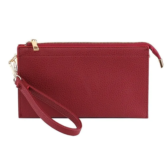 7070 Jaylene Three Compartments Crossbody Bag