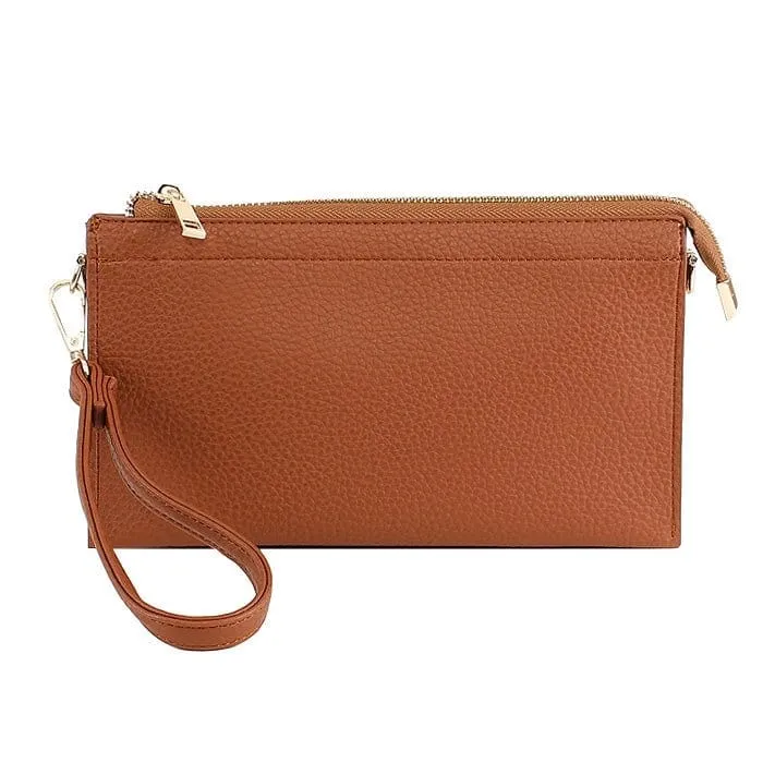 7070 Jaylene Three Compartments Crossbody Bag