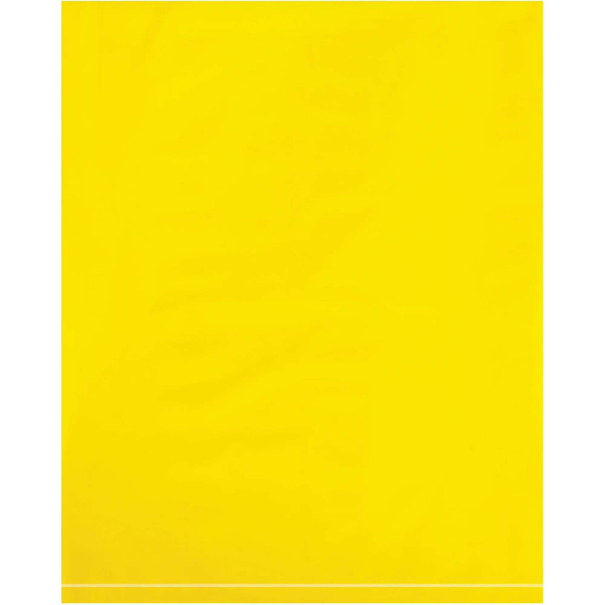 8 x 10" - 2 Mil Yellow Flat Poly Bags