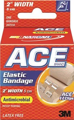 Ace Elastic Bandage With E-Z Clips 2 Inch  Wide