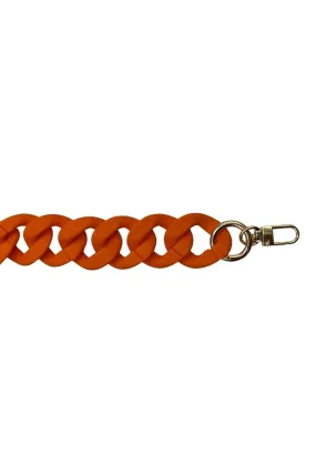 Acrylic Chain in Matte Orange