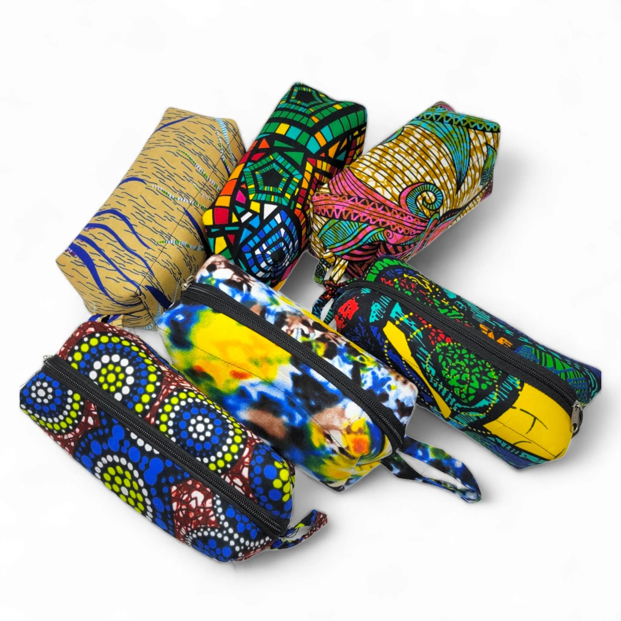 African Wax Print Cosmetic/Toiletries Travel Bag