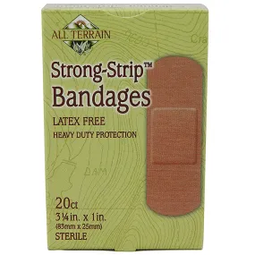 ALL TERRAIN - Heavy Duty Strong Strip Bandages 1 in. x 3.25 in. - 20 Bandages