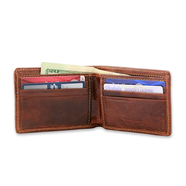 American Flag Bi-Fold Wallet - Dark Navy