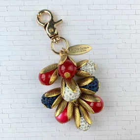 American Pie Rhinestone Bag Charm