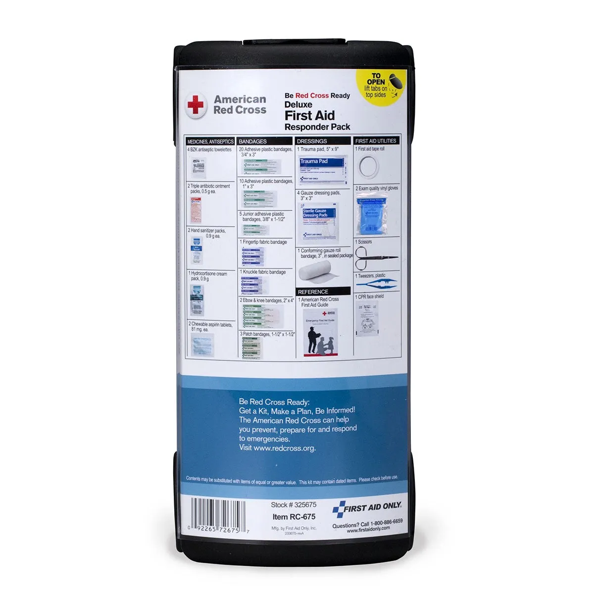 American Red Cross Deluxe First Aid Responder Pack - W-RC-675