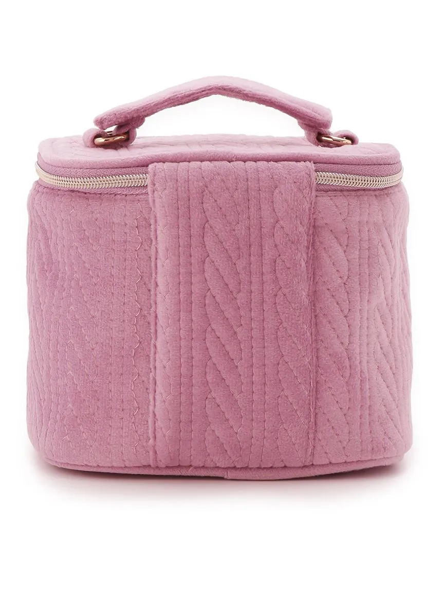 Aran Quilted Cosmetic Bag