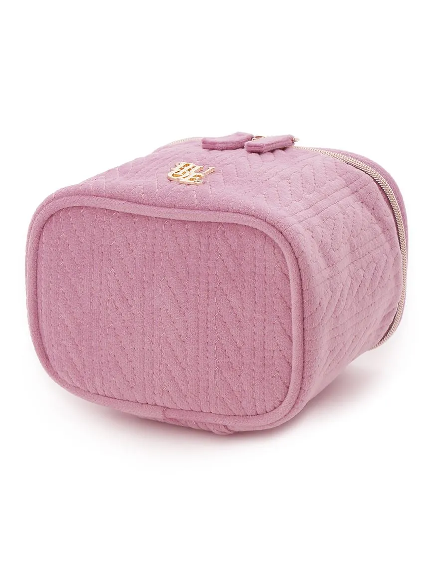 Aran Quilted Cosmetic Bag