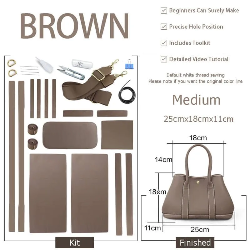 BABYLON™ DIY Leather Tote Bag Kit Leathercraft Gift