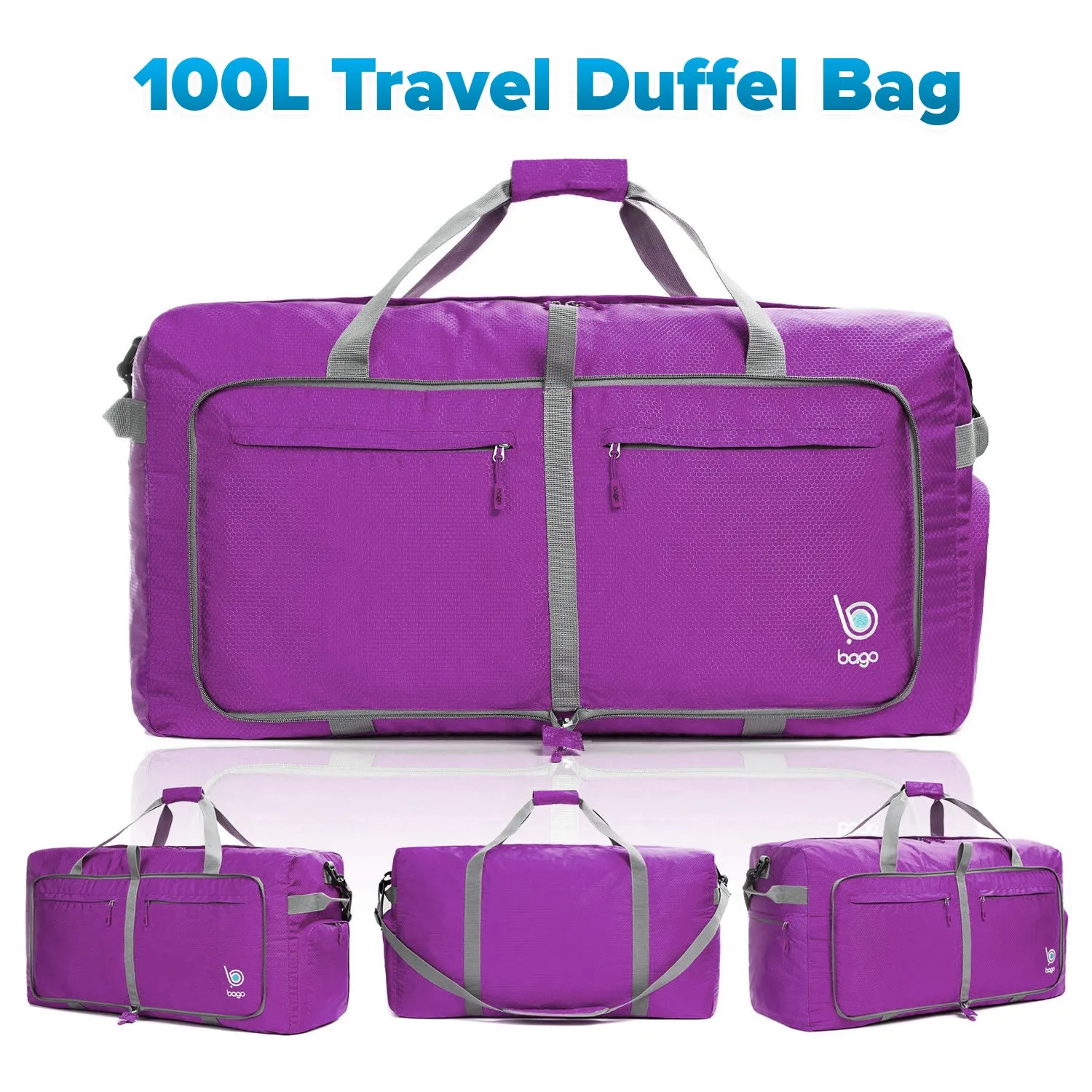 Bago 100L Travel Duffel Bags for Men & Women - 29" X Large Duffle Bag Luggage