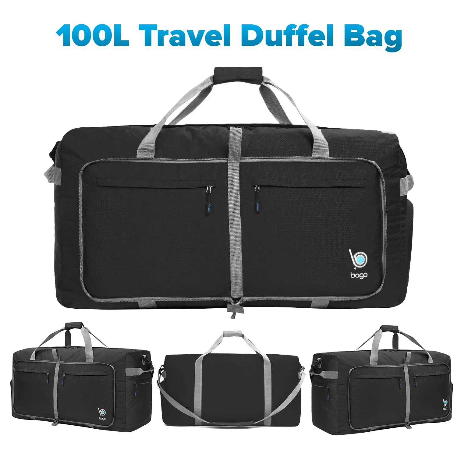 Bago 100L Travel Duffel Bags for Men & Women - 29" X Large Duffle Bag Luggage