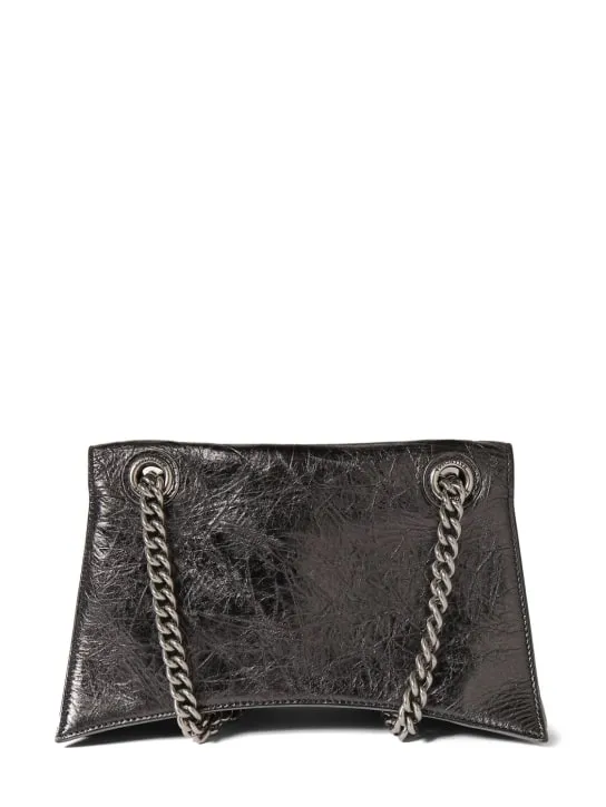 Balenciaga   Small Crush leather shoulder bag 