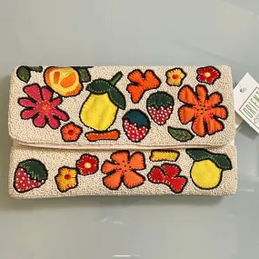 BEADED CITRUS CLUTCH