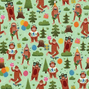 Bigfoot Party Wrapping Paper