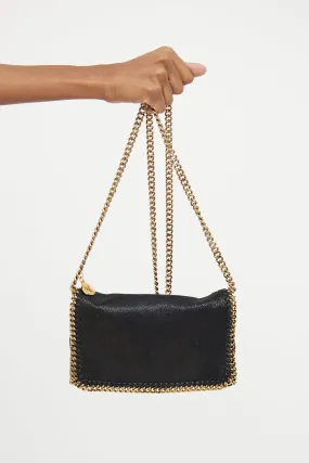 Black & Gold Mini Falabella Shoulder Bag