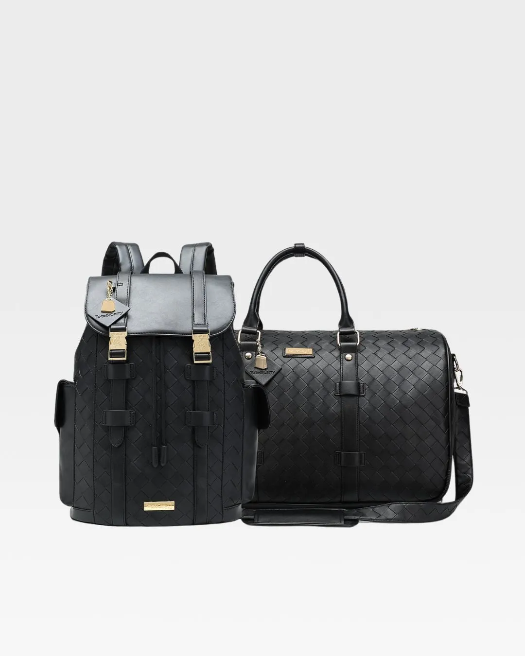 Bodega Rolling Travel Set in Black