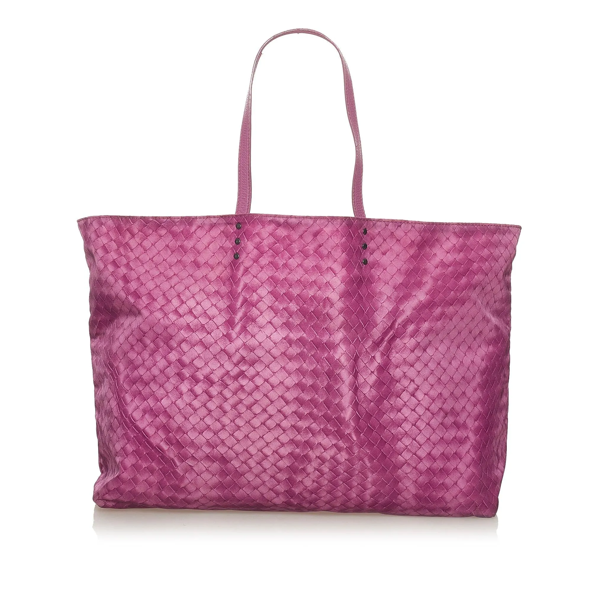 Bottega Veneta Intrecciolusion Nylon Tote Bag (SHG-n15GXr)