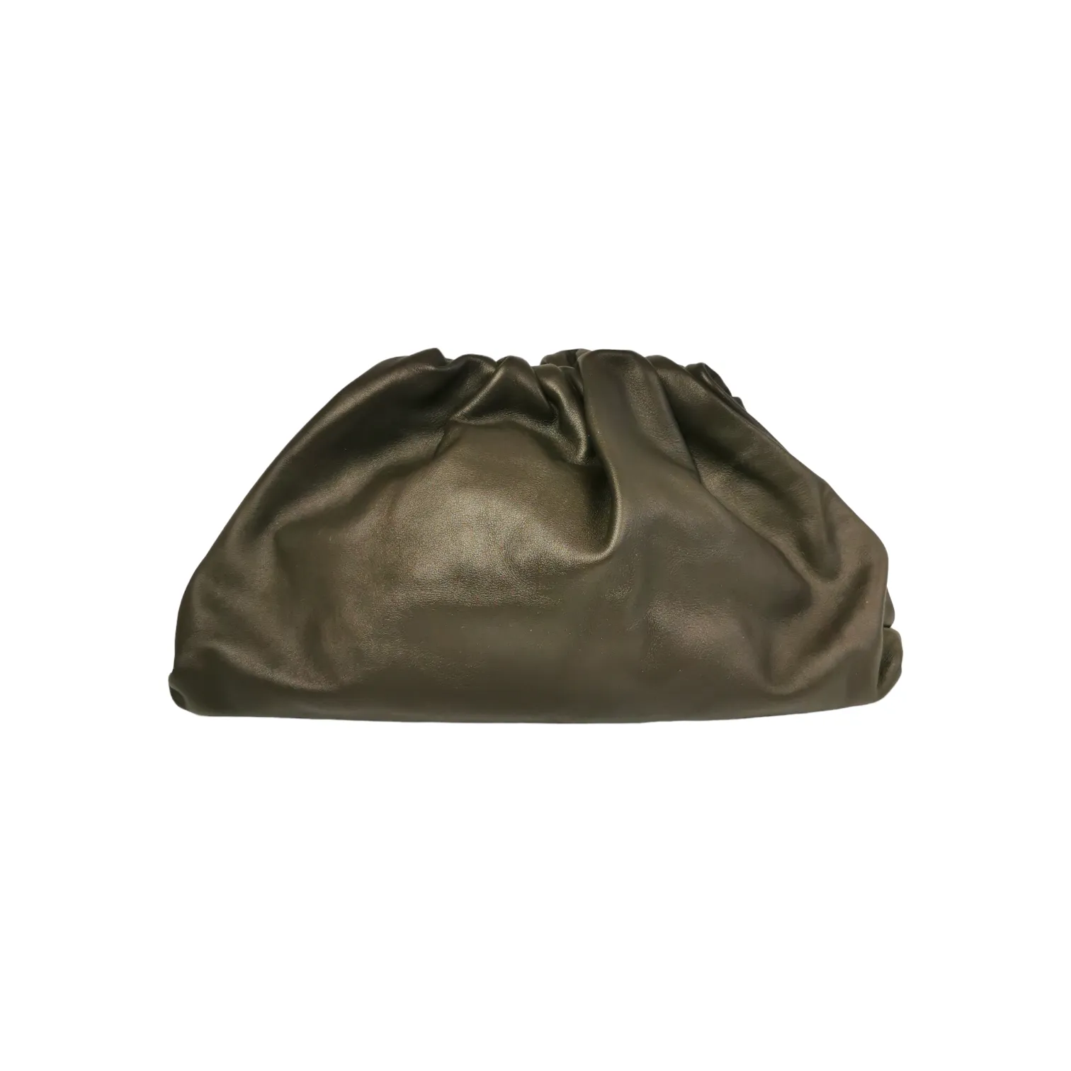 Bottega Veneta The Pouch Clutch Dark Brown