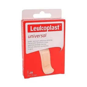 BSN Medical Leukoplast Universal Plasters 19mm x 72mm Tan 20 Pack