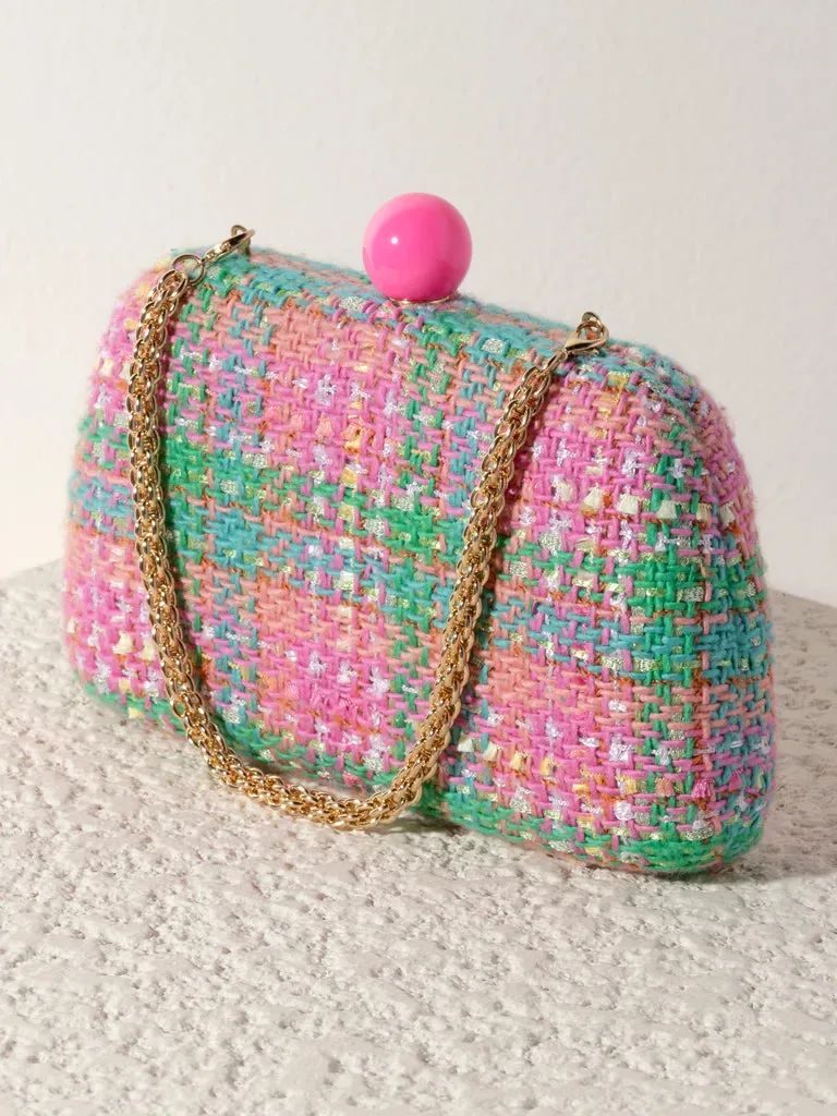 Candy Pink Lana Minaudière Bag