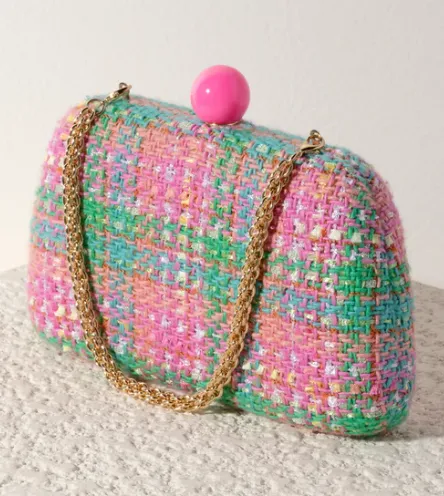 Candy Pink Lana Minaudière Bag