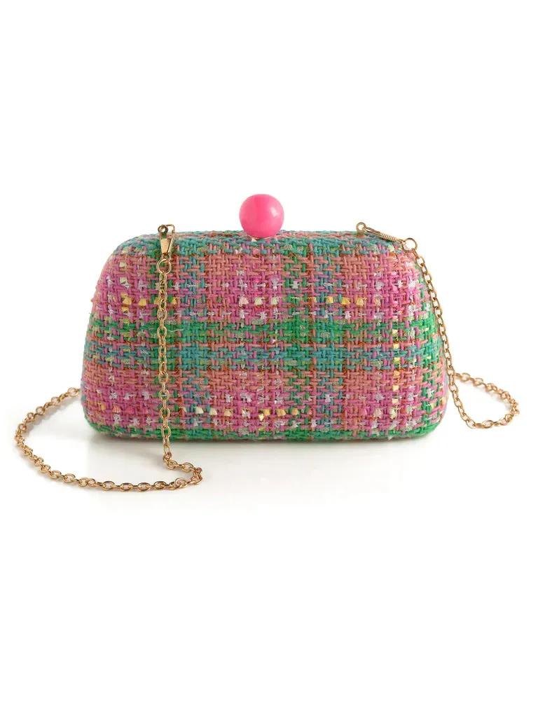 Candy Pink Lana Minaudière Bag