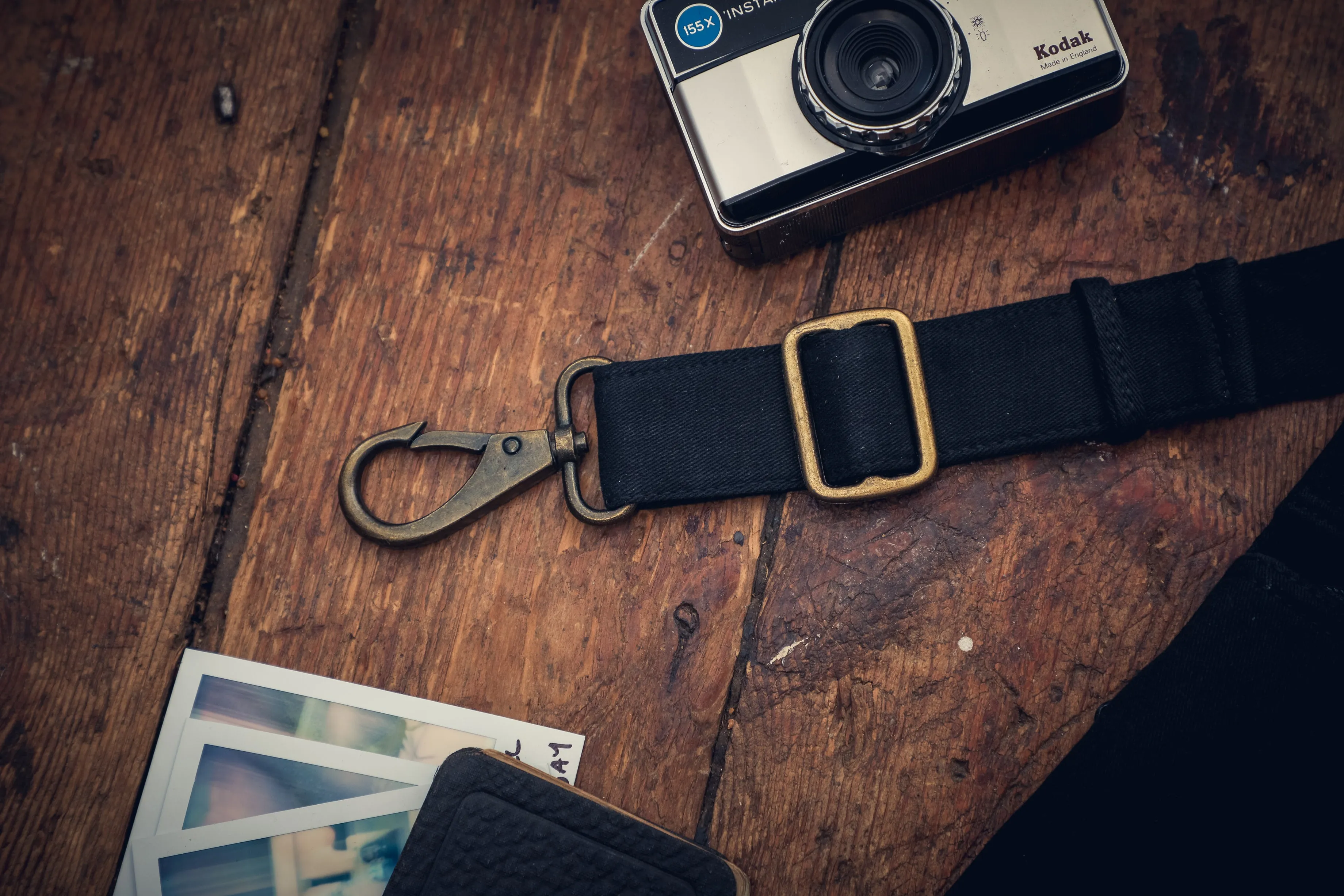 Canvas Three Pocket Belt - Black