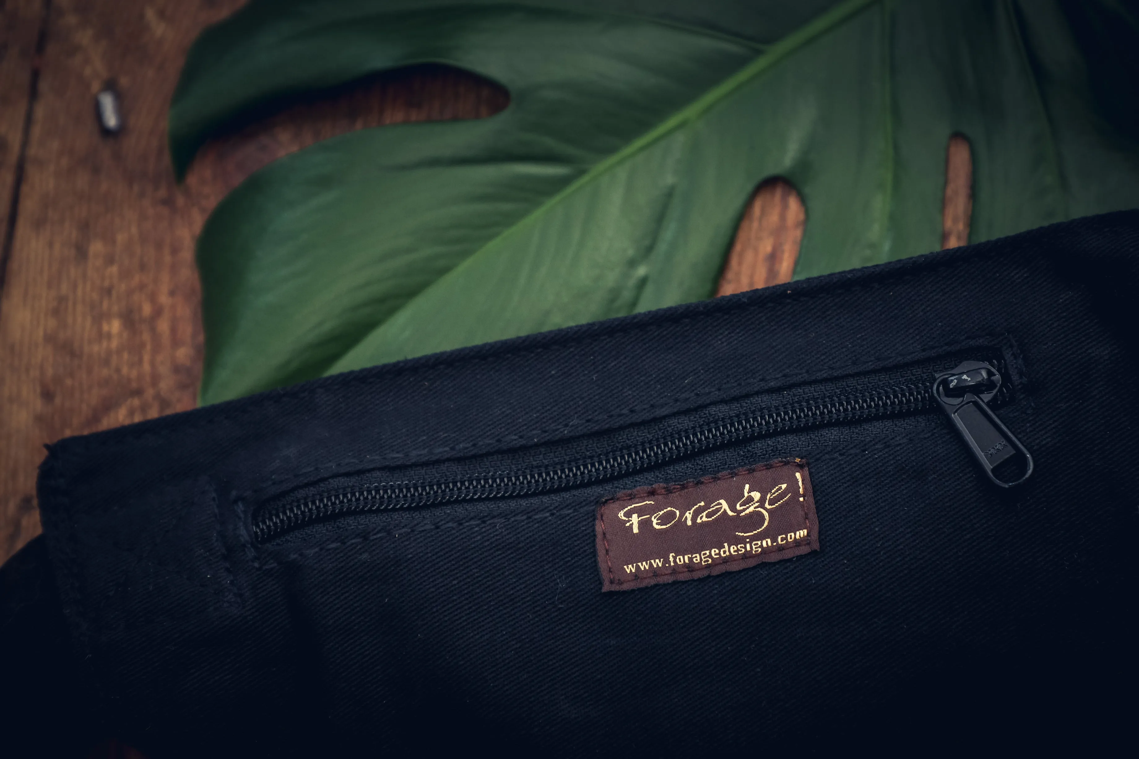 Canvas Three Pocket Belt - Black