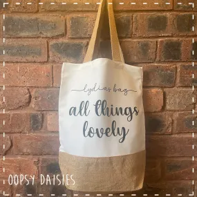 Canvas Tote Bag - All Things Lovely 14460