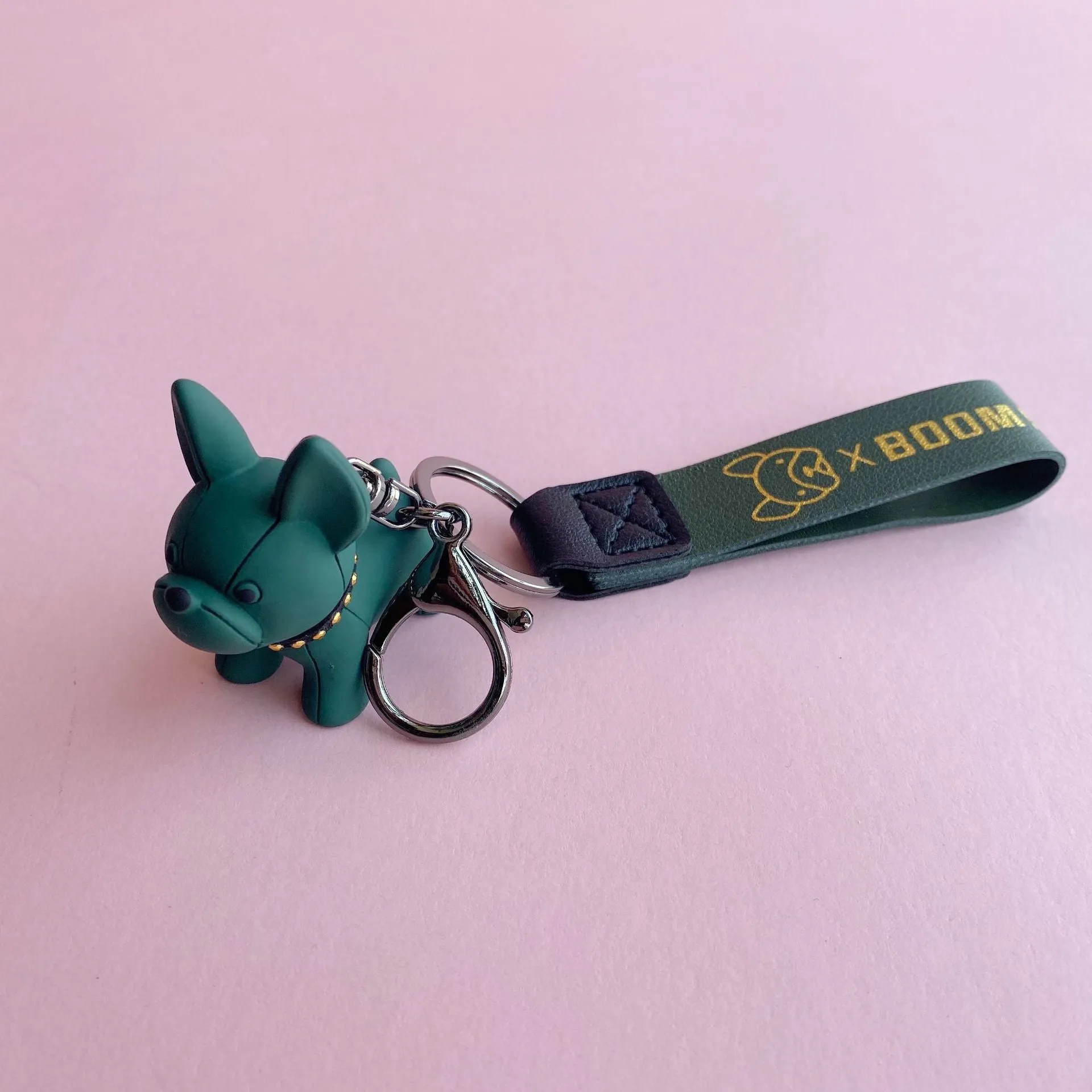 Cartoon Method Fighting Dog Keychains Cute Doll Key Chain Creative Custom Couple Ins Bag Pendant Car Leather Key Ring