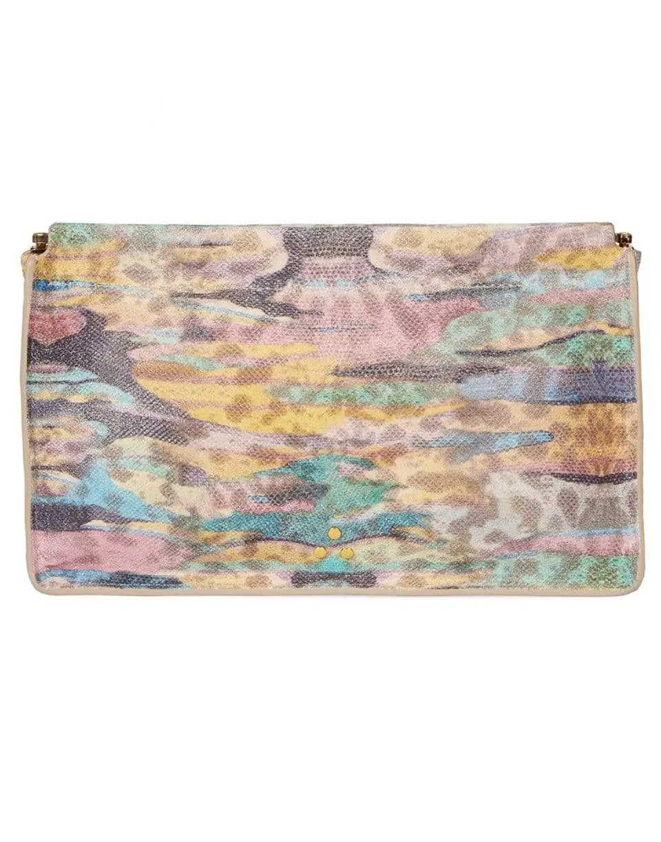 Clic Clac L Split Suede Psyche Clutch