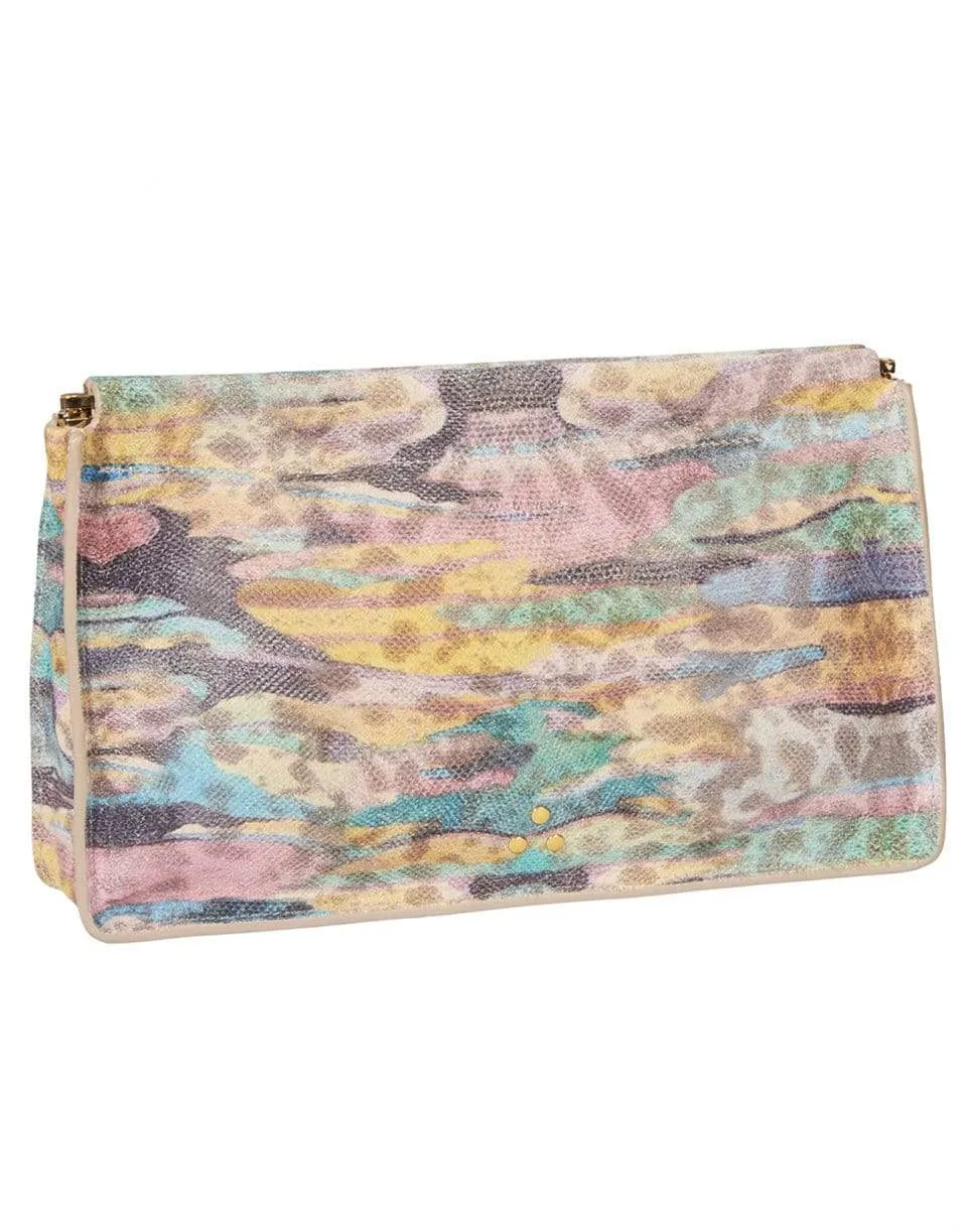 Clic Clac L Split Suede Psyche Clutch