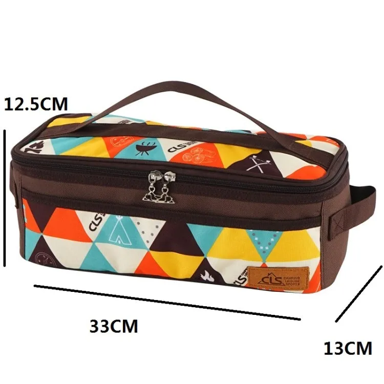 CLS Outdoor Camping Cookware Storage Bag BBQ Tableware Storage Bag Travel Portable Toiletry Bag(Colour)