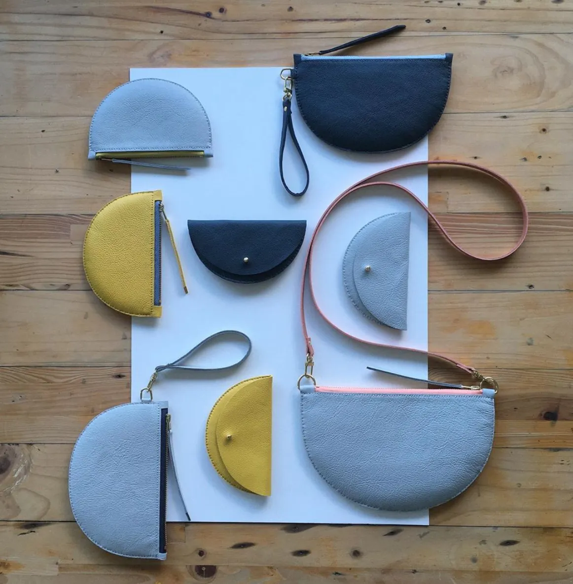 Colette Grande Coin Purse | Leather & Suede | Various Colours | by Jude Gove