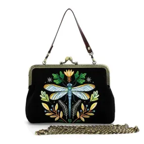 Comeco Bag: Kisslock Vintage Dragonfly