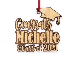 Congrats Graduating 2023 Wood Ornament Graduation Shadow Box Decor College Nurse Teacher Bachelor Masters His Her Party Favor for Graduates