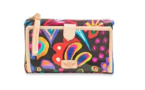 Consuela Sophie Black Swirly Slim Wallet 6622