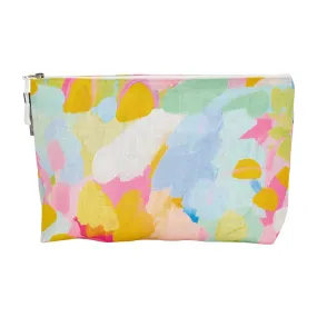 Cosmetic Bag - Linen - Large -  Good Vibes