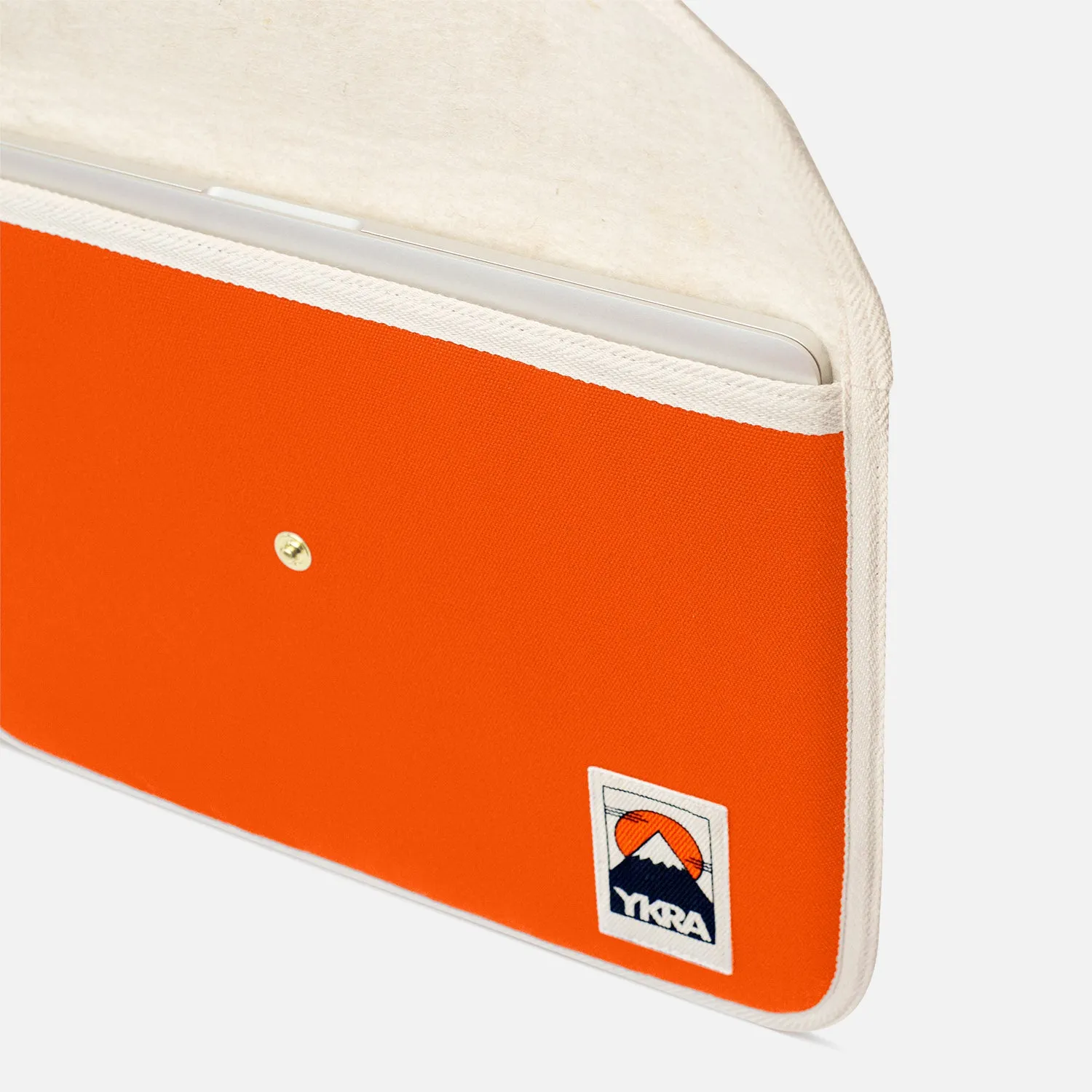 Cotton Canvas Laptop Case - Orange