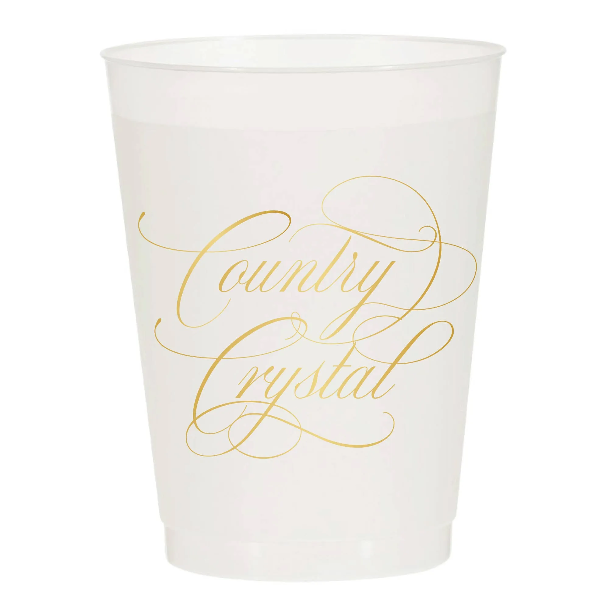 COUNTRY CRYSTAL REUSABLE CUPS