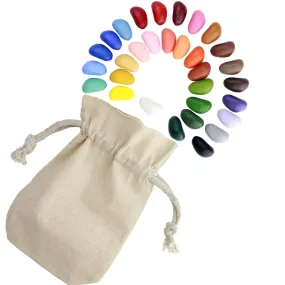 Crayon Rocks 32 Colours in a Muslin Bag