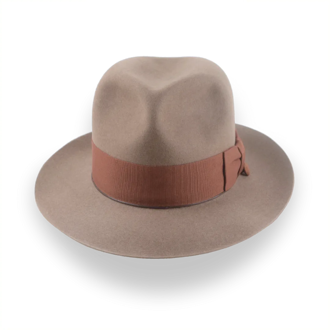 Customizable Light Brown Indy Fedora for Unique Style | The Pharaoh