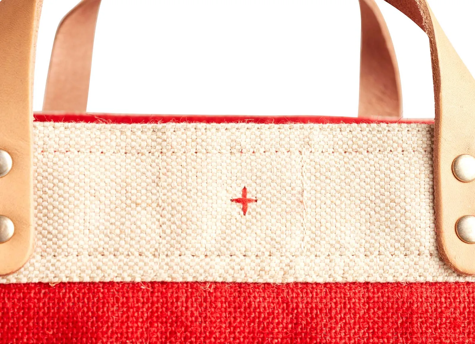 Customized Petite Market Bag in Red - Wholesale