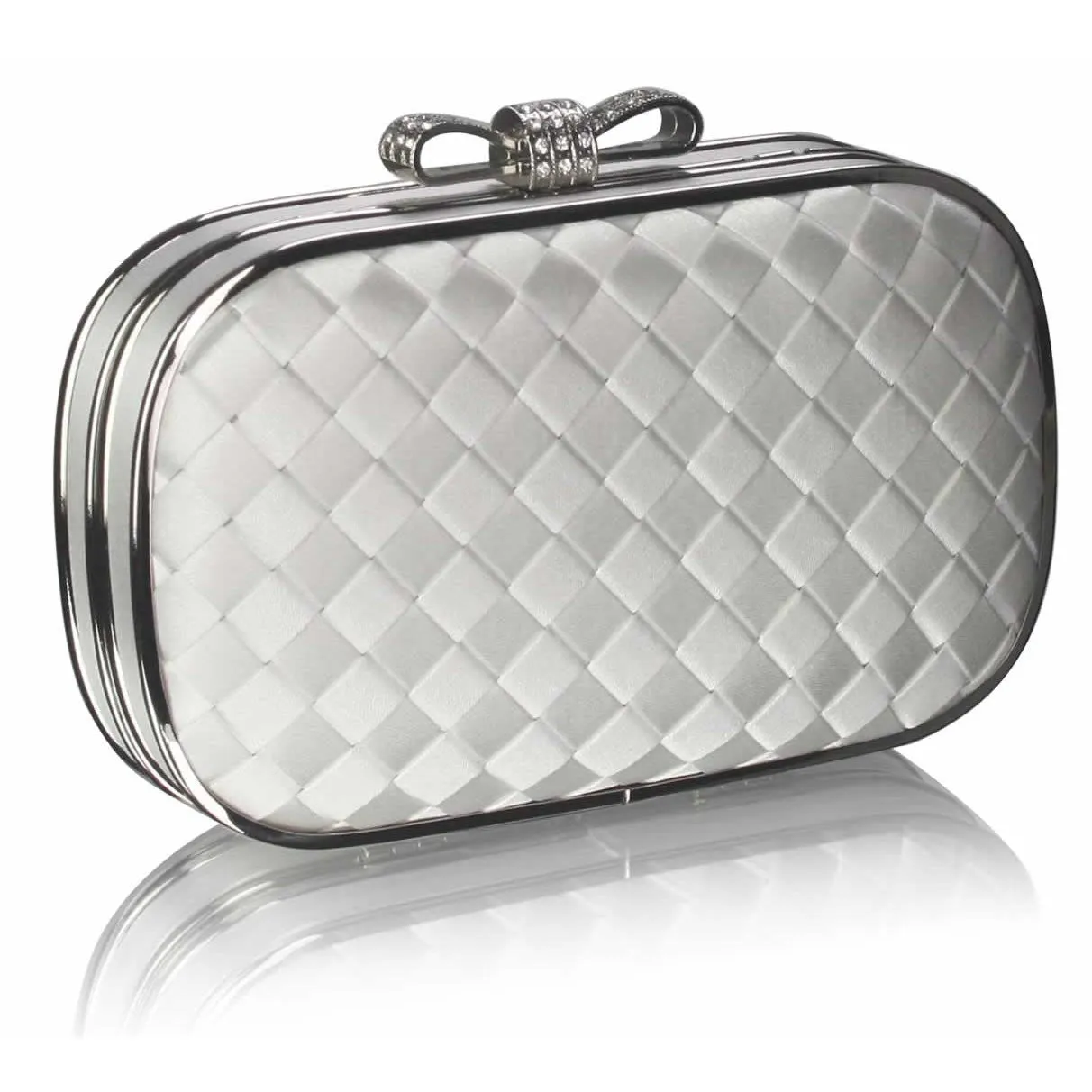 Danette Ivory Crystal Encrusted Clutch